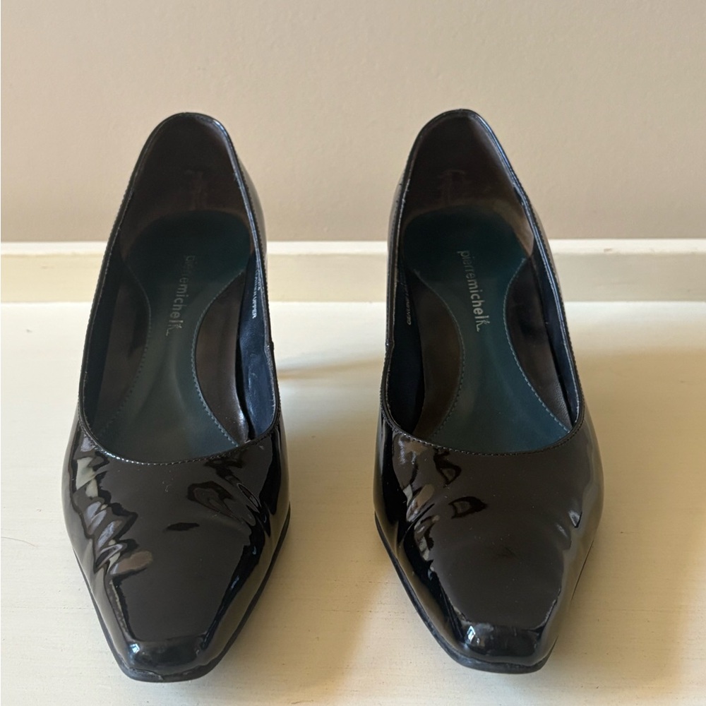 PIERRE MICHEL black patent shoes
